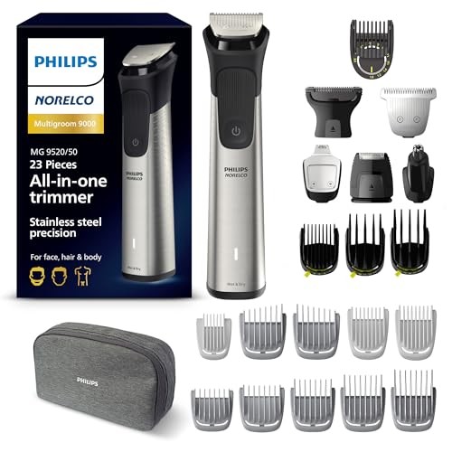 Philips Norelco Multigroom 9000 Series, All-in-One Trimmer MG9520/50 - STEEL