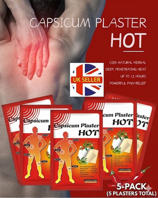 Capsicum Wärmepflaster groß wärmende Pflaster Muskel Komfort Körperentlastung Pflaster x 5