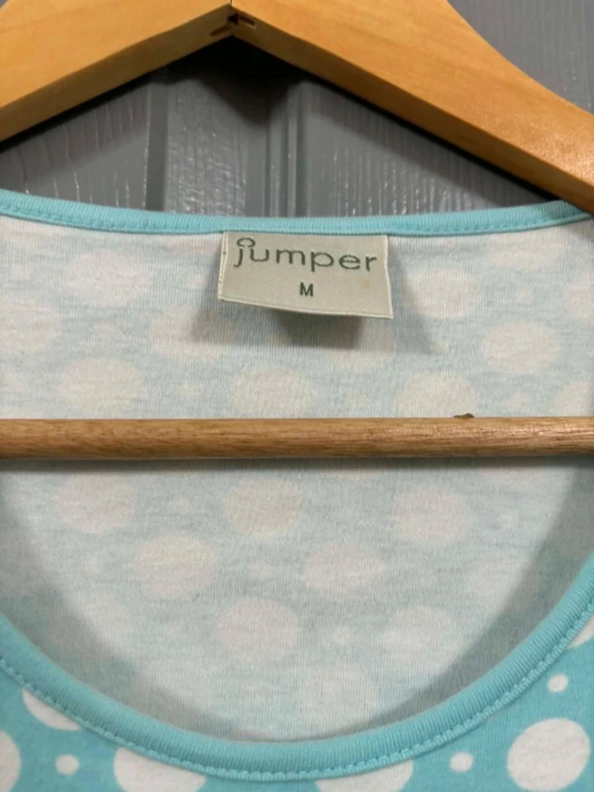 Jumper Turquoise Polka Dot T-Shirt - Size M image 3