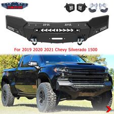 For 2019 2020 2021 Chevy Silverado 1500 Offroad Front Bumper Wd-ringsled Light
