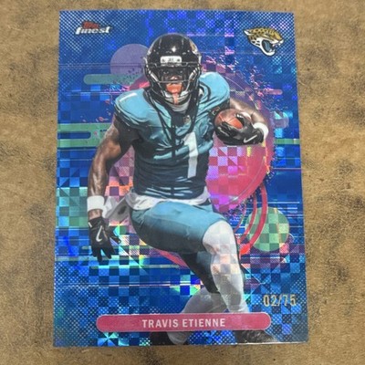 Topps Finest 2025 Travis Etienne Jaguars #155 02/75 X-Fractor Color Match