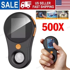500X Digital Microscope 1080P 2.0inch Video Coin Microscop with Magnifying Glass