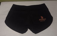 Lululemon Black Women s Tennis Athletic Shorts Zip Elastic Waist Pockets 2.5"
