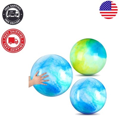 Colorful 18 Inch Inflatable Sensory Balls   Perfect for Family Fun Days