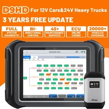 USED XTOOL D9HD 12V&24V Diesel Heavy Duty Truck Dagnostic Tool Key Programming