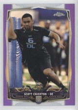 2014 Topps Chrome Retail Purple Refractor Scott Crichton #176 0u7