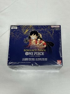 One Piece Cards One Piece Romance Dawn English Booster Box - Factory Sealed  24 Pack OP-1 White Bottom Bandai Romance Dawn Booster Box