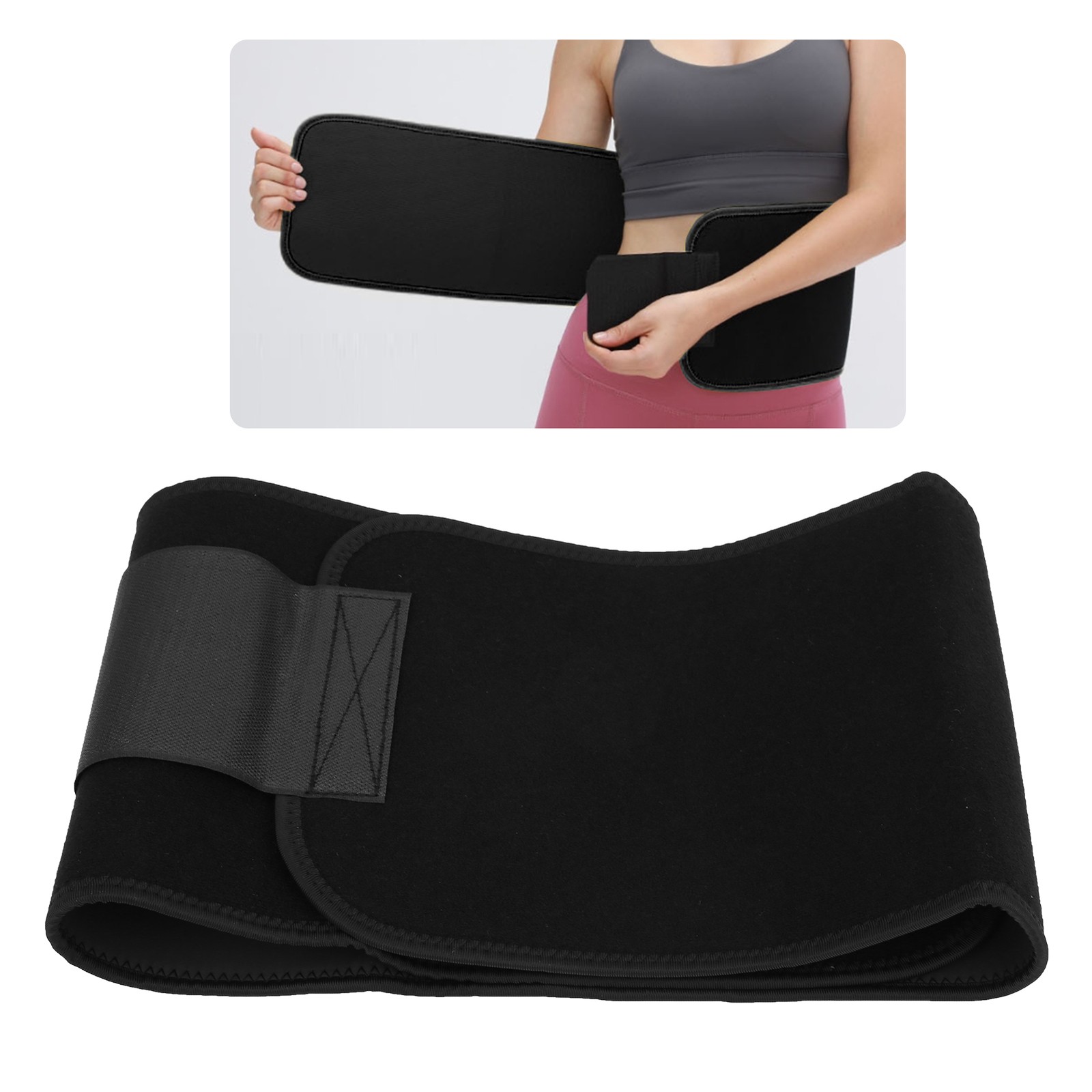 Elastic Waist Support Belt Nylon Lumbar Back Sweat Belt Breathable Waist Trainer