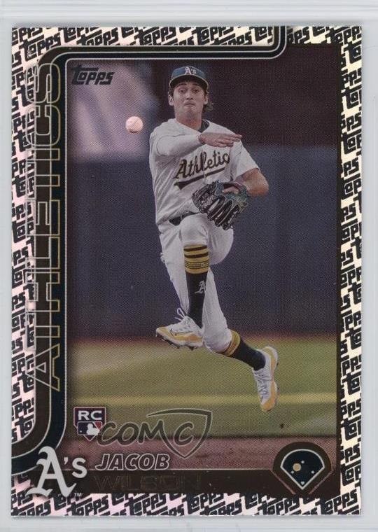 2025 Topps Series 1 Topps Foil Pattern Jacob Wilson #314 05ja