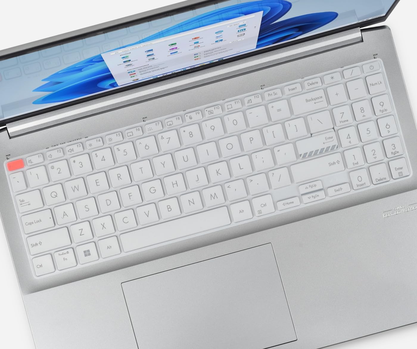 Keyboard Cover for 15.6" ASUS Vivobook Go 15 E1504FA, 16" VivoBook 16 Clear 