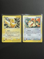 Pikachu 012 & Meowth 013 - Pokemon TCG (Nintendo Black Star Promos 13) -2003- LP
