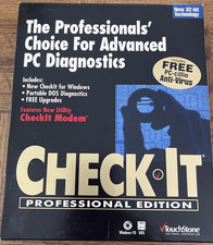 Check It Professional PC CD Rom Floppy Disc Software