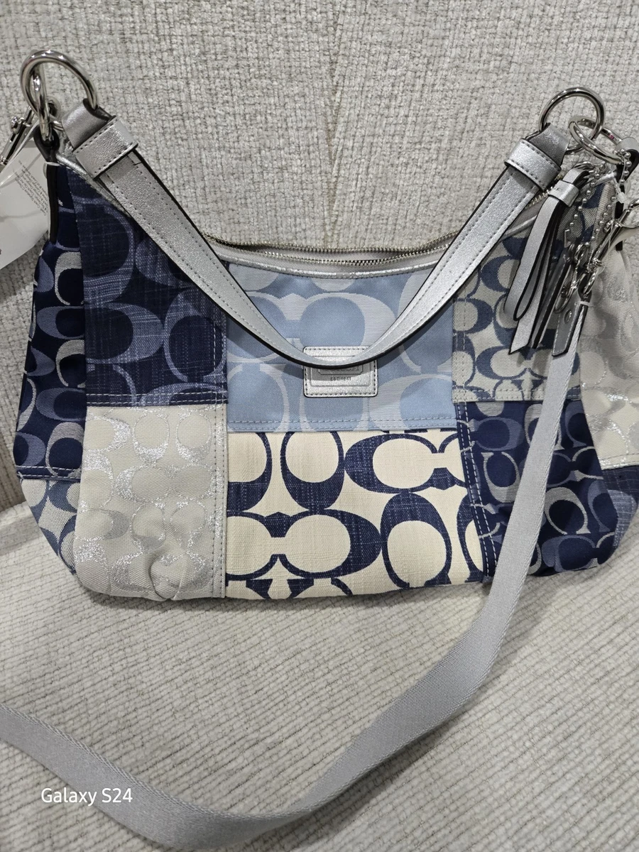 Coach Patchwork Denim Exterior Large Bags & Handbags for Women for