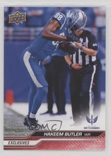 2024 Upper Deck UFL Exclusives 91/100 Hakeem Butler #24 1i6y