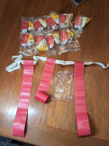 10x TRIPLE THREAT Flag Football Belt Red, Size: LG/XL Clip Style - 第 1/4 張圖片
