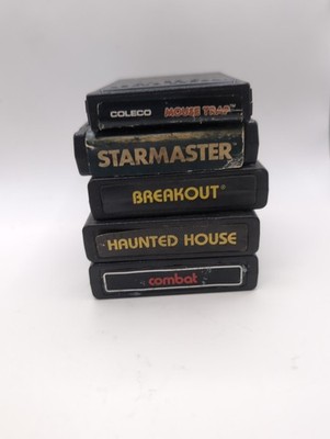Lot of 5 Atari 2600/Coleco Vision Games Tested Working