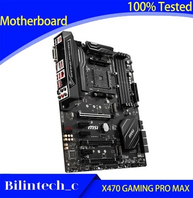 FOR   X470 GAMING PRO MAX Motherboard Supports Ryzen 2/3 Generations 3600 370 #m