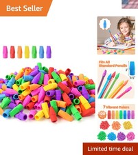 120 Pack Colorful Non-Toxic Pencil Top Erasers for Classroom Fun  Learning
