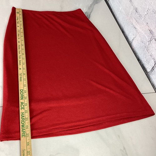 Free People Fitted Straight MIDI Pencil Skirt, Red, Fully Lined, M - Picture 8 of 8