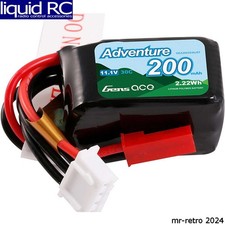 Batería Gens Ace 2003S30JST Gens ace 200mAh 3S 11.1V 30C LiPo con enchufe JST