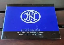FN Special Police Rifle Bolt Action Owners Manual Instructions c2004