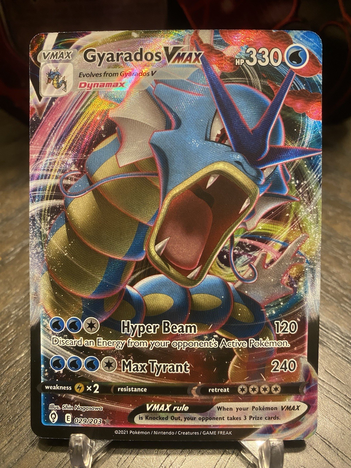 Gyarados VMAX 029/203 SWSH07: Evolving Skies Pokemon TCG Ultra Rare NM