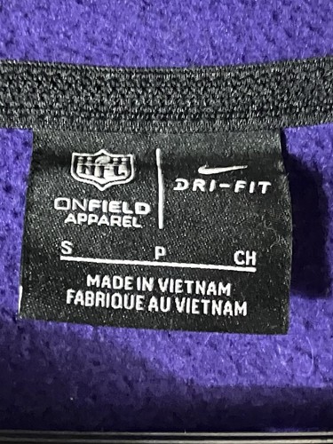 Nike NFL Minnesota Vikings Sideline pullover Performance Hoodie Men’s S Purple - Picture 8 of 12