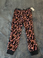 Calvin Klein Girls Child Kids Sz Small 6/6x Pajama Bottoms Pants Pink Print NWT