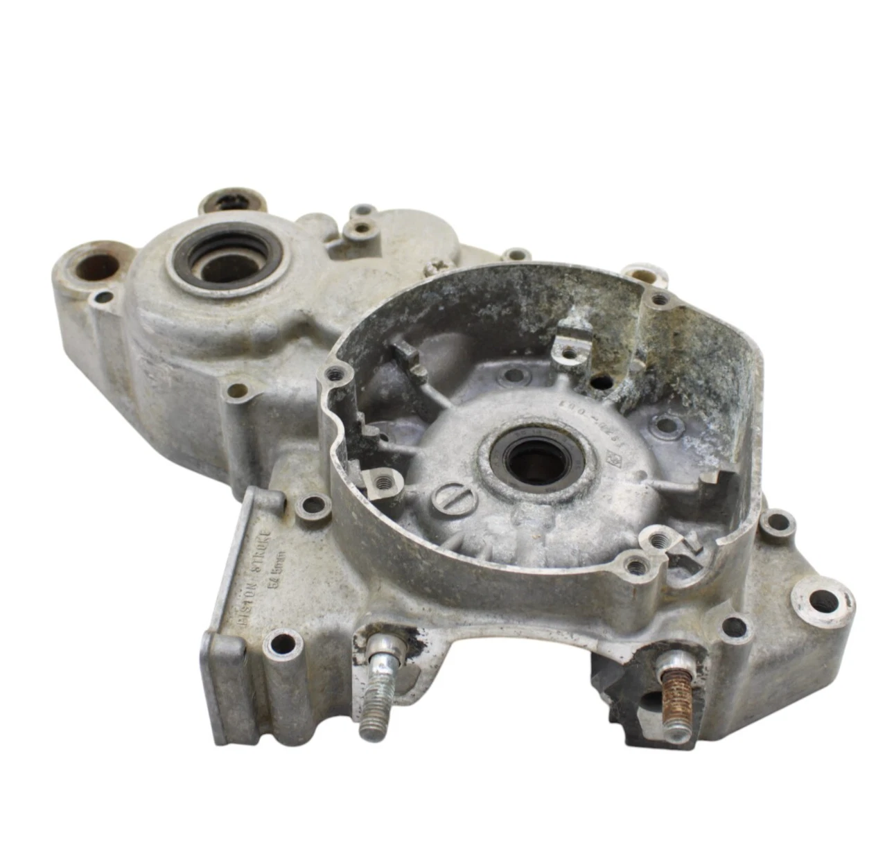 1996 - 2000 SUZUKI RM125 Crank Case Engine Case SILVER BLOCK STOCK