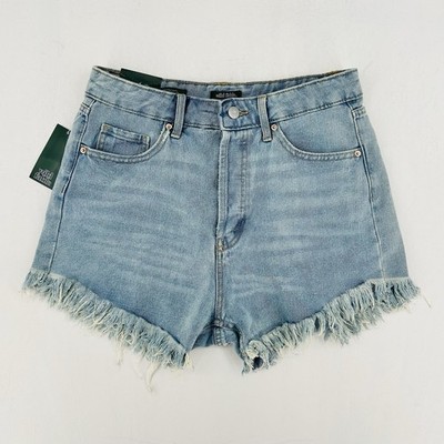 Wild Fable Highest Rise Shorts Cut Off Denim Jean Women's Size 8 Light Wash NWT