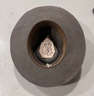 Teressa Foglia Brown Solid Fedora Hat Green Band Unisex Adults Size M — photo 4