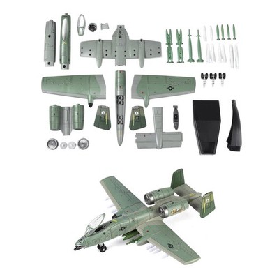1/72 Scale USAF A-10 Thunderbolt II Warthog Attack Model Assembly Kit DIY Toy