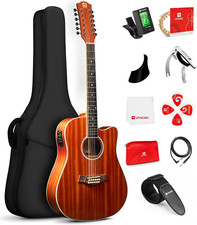 Upgraded 12 String Acoustic Electric Guitar B...