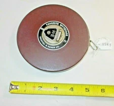 KEUFFEL & ESSER CO. Vintage 100 Foot Favorite Wyteface Tape Measure
