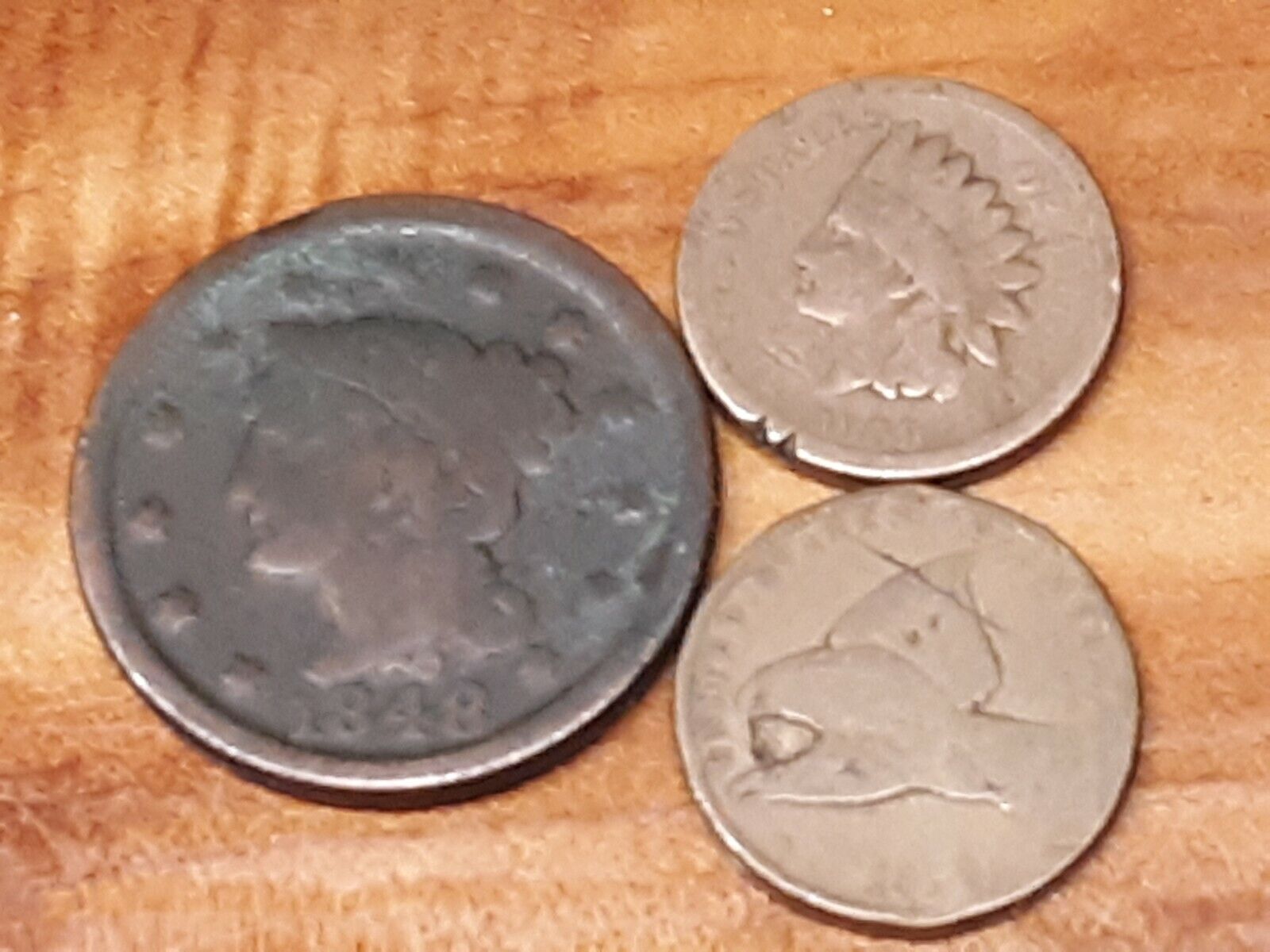 3pc. Lot of 1800's U.S. Copper Coins