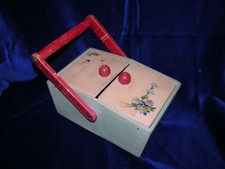 Scatola legno portacucito VINTAGE