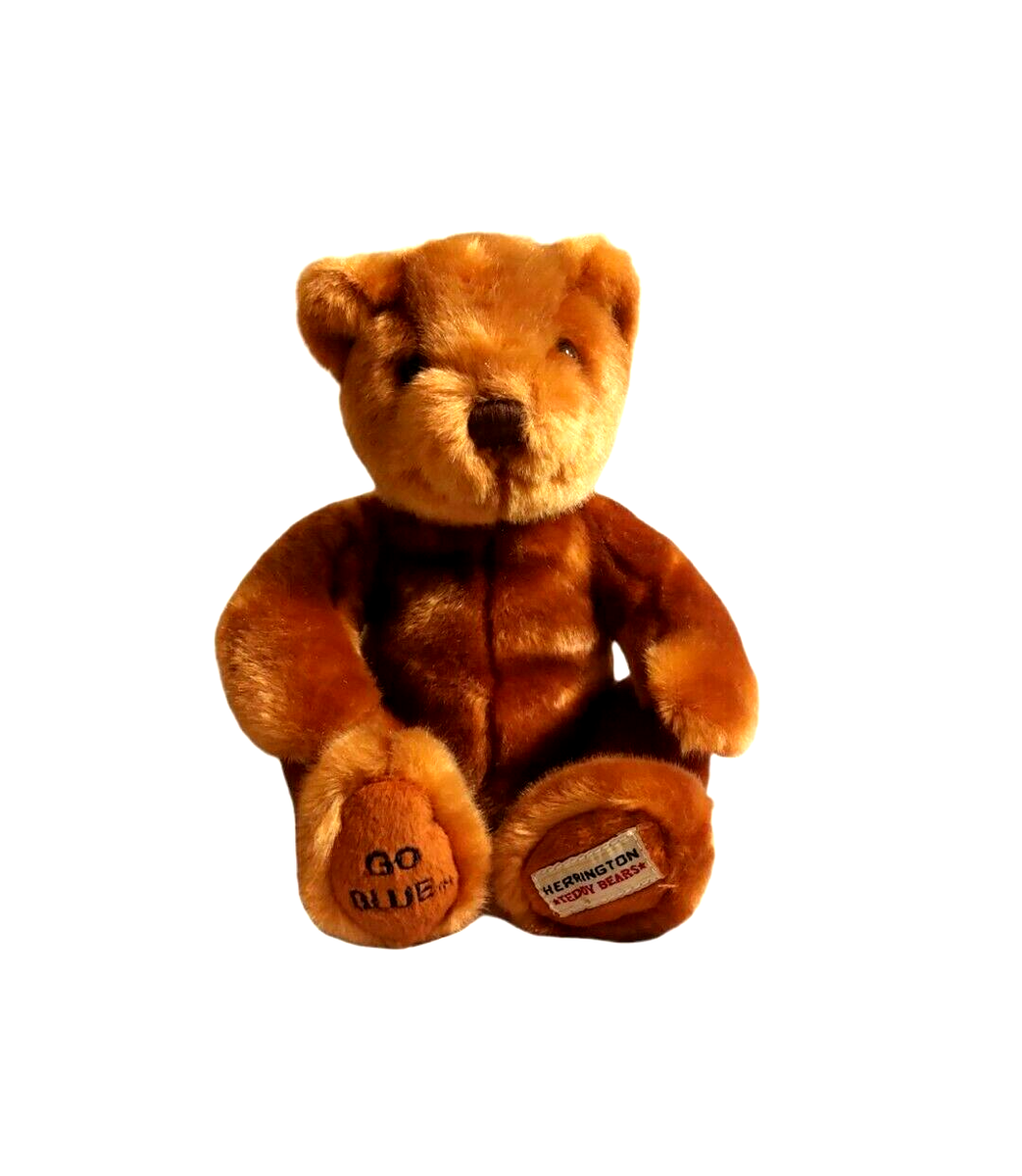 Herrington Teddy Bears Plush Go Blue Golden Brown Stuffed Animal