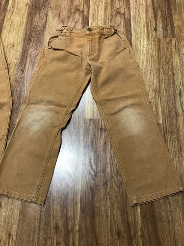 KIDS 8 - Lot of 2 Carhartt Duck Work Pants Carhartt Brown - Picture 6 of 15