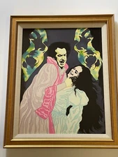 Painting Illustration Book Cover Actors Drama Pulp Fiction Modernism Portrait