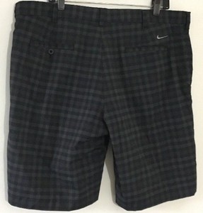 Mens-Nike-Golf-Dri-Fit-Core-Plaid-Shorts-Size-40-Black-Gray-Multicolored