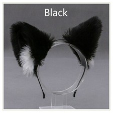 Sweet Kunstpelz Lolita Haarbänder Süß Fell Flauschig Katze Ohr Ball Kopfschmuck