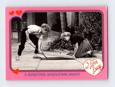 A ROUTINE SOUVENIR HUNT #71 I Love Lucy Pacific Trading Card Lucille Ball BRY7