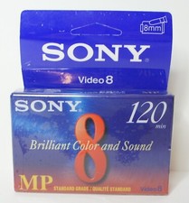 SONY Standard Grade P6-120MP Video8 BRILLIANT COLOR  SOUND Sealed 