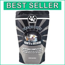 Enhanced Gecko Diet Powder - Insect Flavor Formula for Optimal Growth 16 oz