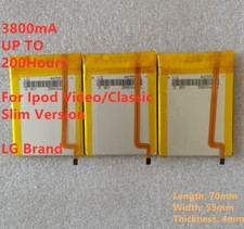 3800mAh Battery Upgrade replacement for iPod Classic 5 6 6.5 7 Thin - Wholesale