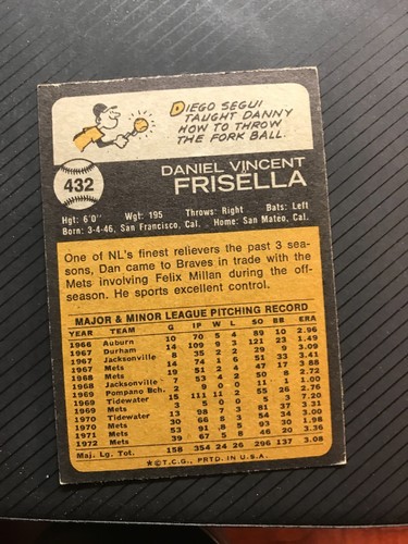 1973 Topps Baseball Cards Singles 300-660 Complete Your set You U Pick - Picture 254 of 334