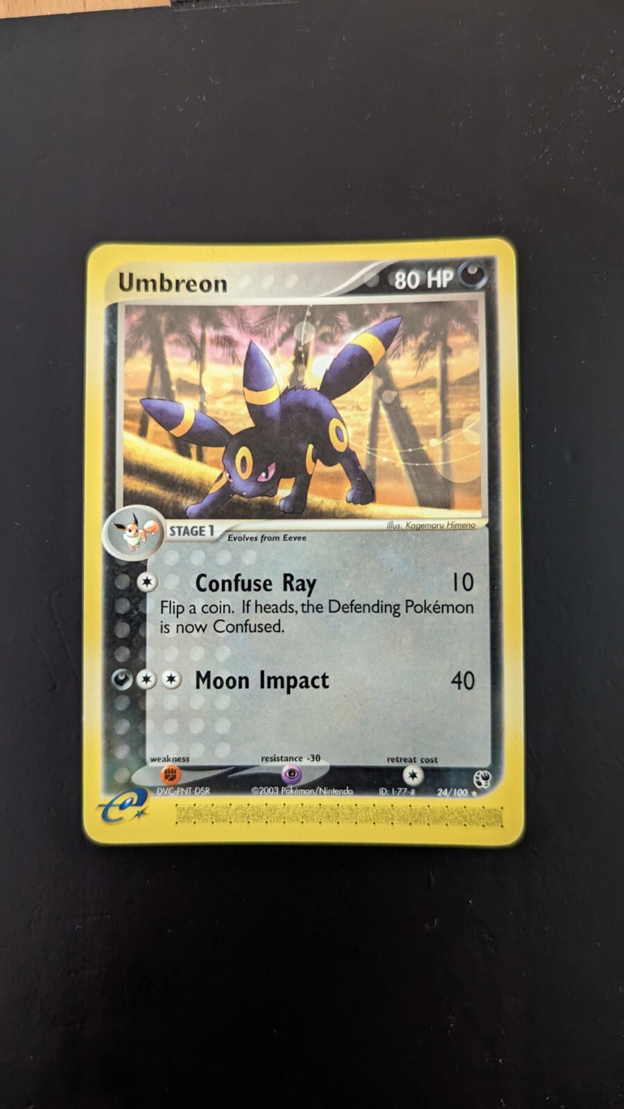 POKEMON UMBREON 24/100 - EX SANDSTORM ENG NEAR MINT
