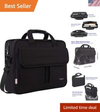 Versatile Water-Resistant Messenger Bag for 15.6 Inch Laptops - Ideal for Travel