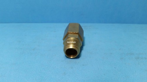 Brass 1/4" Male 1/4" Female NPT Inline 360 Swivel Connector Air Fitting Coupler - Picture 2 of 4
