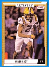 2024 Sage Artistry Football Canvas Parallel Kyren Lacy #5 LSU Tigers